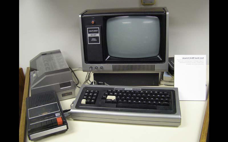 Radio Shack TRS-80 (1978) | TRS-80被用于西北的农业部门, primarily for the creation of farm management spreadsheets. (Courtesy of the Jean Jennings Bartik Computing Museum)