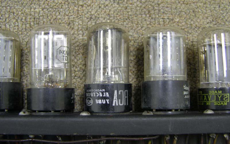 ENIAC Decade Ring Counter Vacuum Tubes | Electronic tubes like the ones shown in the pictures in the ENIAC. ENIAC itself contained 17,468 vacuum tubes. (Courtesy of the Jean JENNINGS Bartik Computing Museum.)  
