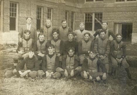 Group photo of the first Normal School football team.