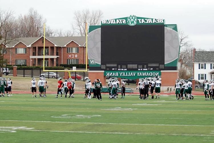 The Stadium features the only NCAA Division II scoreboard with instant replay and professional lighting for night games.