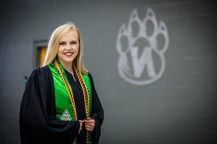Sidney Kucera graduated from Northwest with a bachelor’s degree in political science. (Photo by Lauren Adams/Northwest Missouri State University)