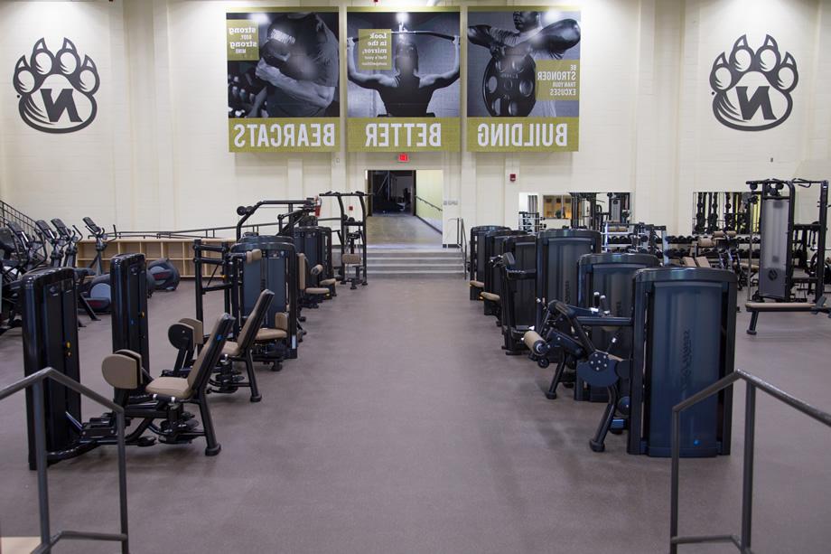 Main exercise floor from entrance - August 24, 2015 (Photo by University Photography)