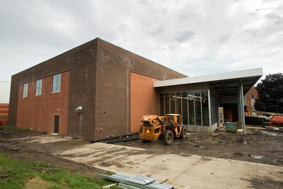 Construction on July 20, 2015 (Photo by University Photography)