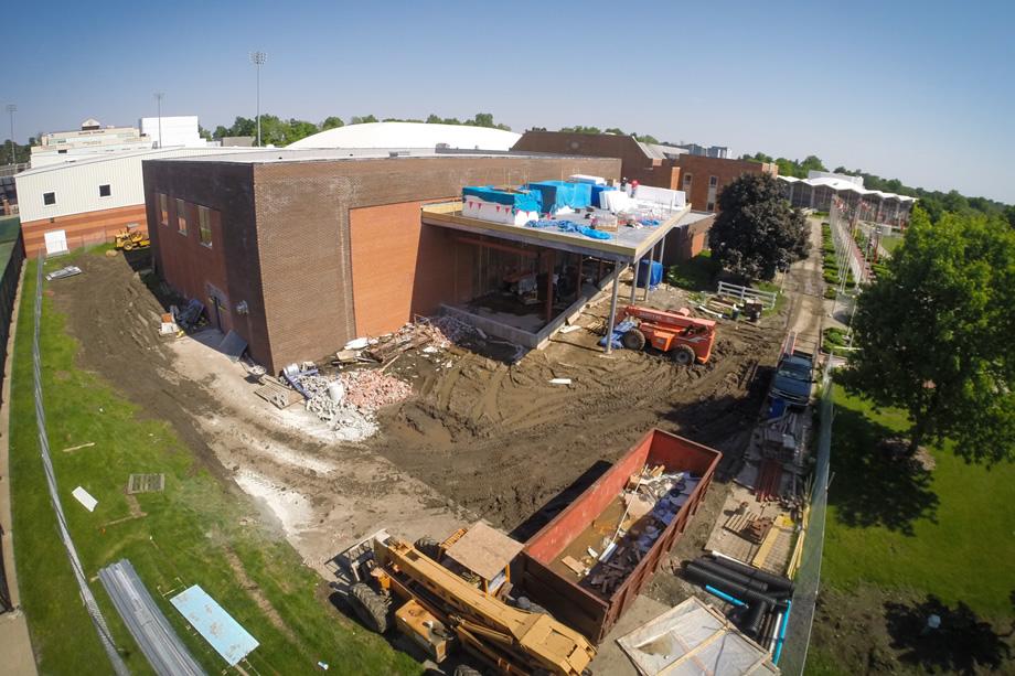 Construction on May 27, 2015 (Photo by University Photography)